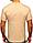 Бежевые футболки базовые (160гр плотности) | Футболка бежевого цвета | Футболка хб, фото 2