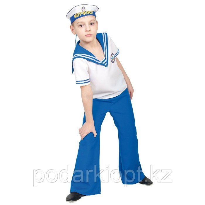 Карнавальный костюм «Морячок», детский, р. М, рост 128-134 см - фото 2 - id-p116262191