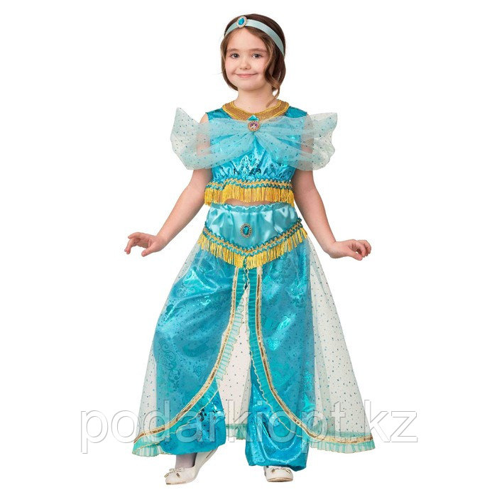 Карнавальный костюм «Принцесса Жасмин», текстиль-принт, блуза, шаровары, р. 30, рост 116 см - фото 1 - id-p116261512