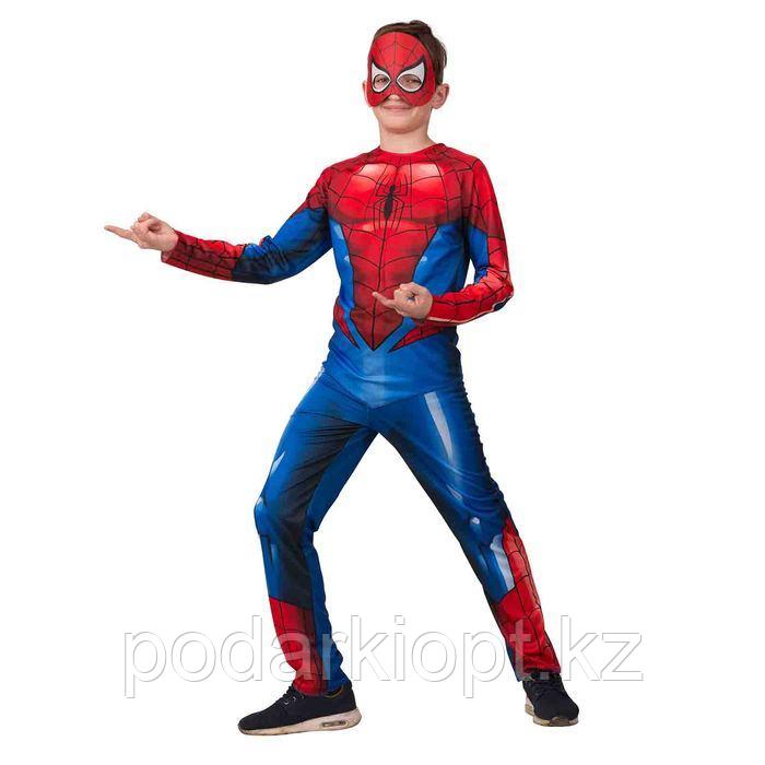 Карнавальный костюм «Человек-паук», куртка, брюки, маска, р. 30, рост 116 см - фото 1 - id-p116261515