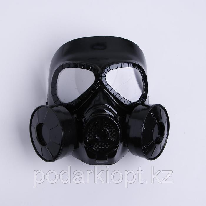 Карнавальная маска «Противогаз», цвет чёрный - фото 1 - id-p116263058