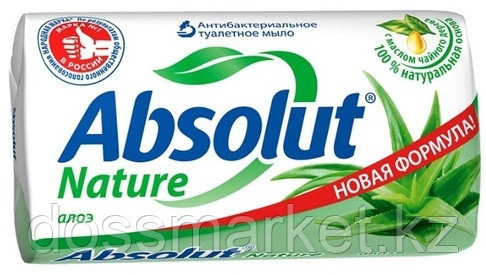 Кусковое мыло туалетное Absolut Absolut Nature Алоэ 90 гр. - фото 1 - id-p116263946