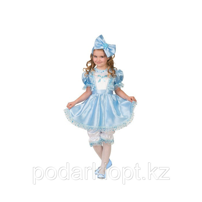 Карнавальный костюм «Мальвина», платье, повязка, р. 34, рост 134 см - фото 1 - id-p116262643