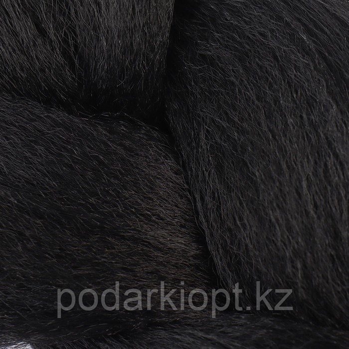 ZUMBA Канекалон однотонный, гофрированный, 60 см, 100 гр, цвет чёрный(#AY2) - фото 2 - id-p116264288