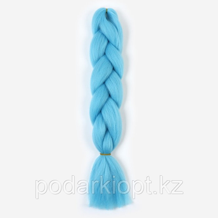 ZUMBA Канекалон однотонный, гофрированный, 60 см, 100 гр, цвет голубой(#AY32) - фото 5 - id-p116264357