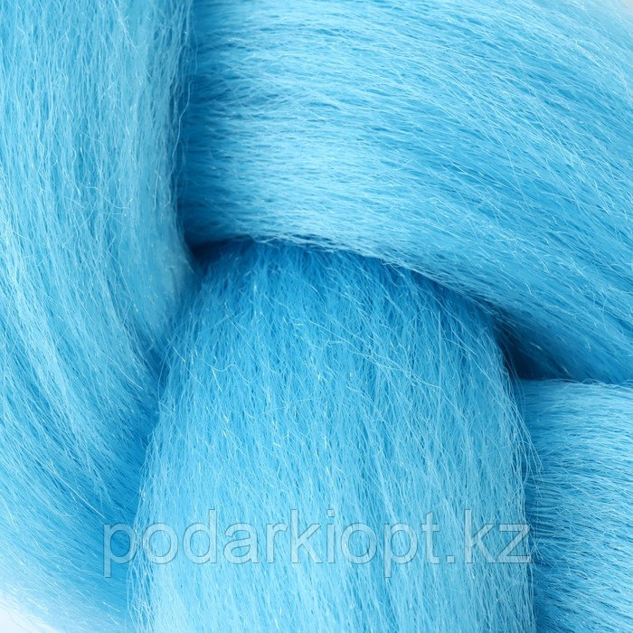 ZUMBA Канекалон однотонный, гофрированный, 60 см, 100 гр, цвет голубой(#AY32) - фото 6 - id-p116264357