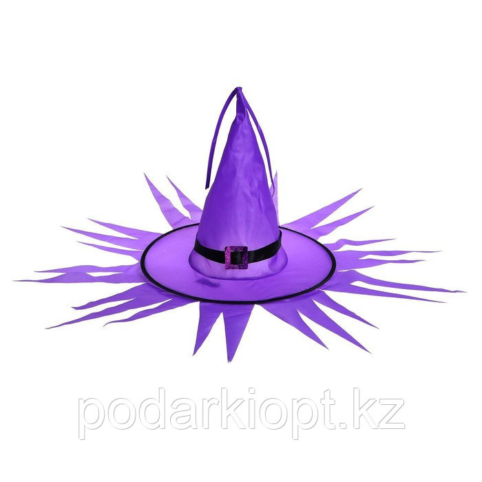 Карнавальная шляпа «Хеллоуин» с диодами, фиолетовый - фото 3 - id-p116265939
