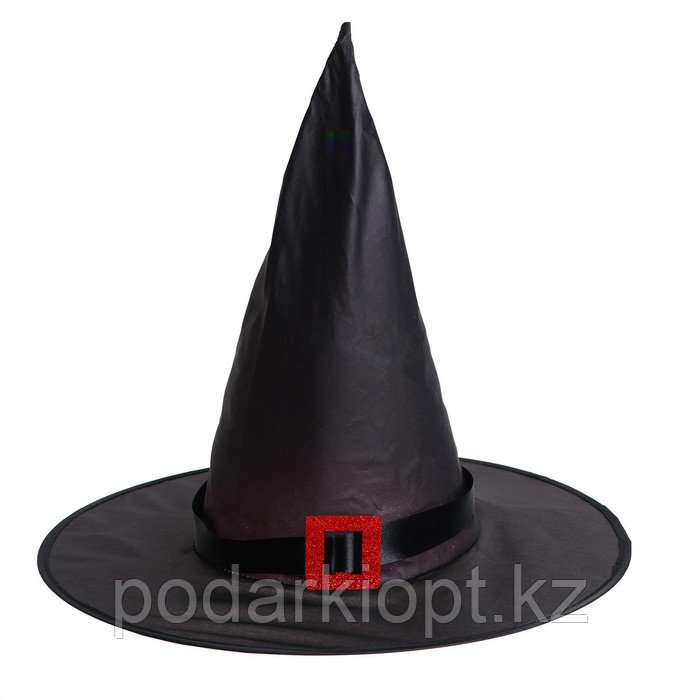 Карнавальная шляпа «Колдунья» с диодами, чёрный - фото 3 - id-p116265358
