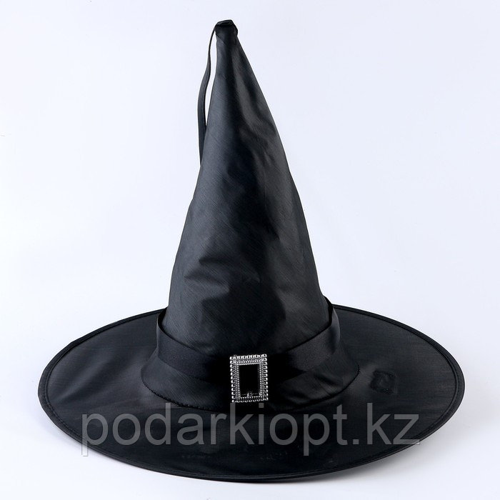 Карнавальная шляпа «Колдунья» с диодами, чёрный - фото 5 - id-p116265358