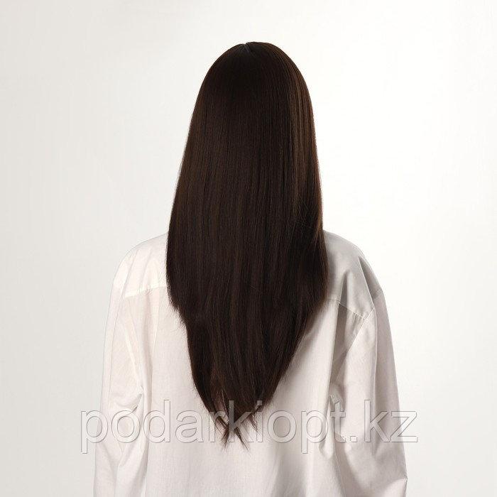 Жасанды парик, имитациялық былғары, 60 см, 270 гр, түсі ашық қоңыр(#SHT8) - фото 4 - id-p116268306