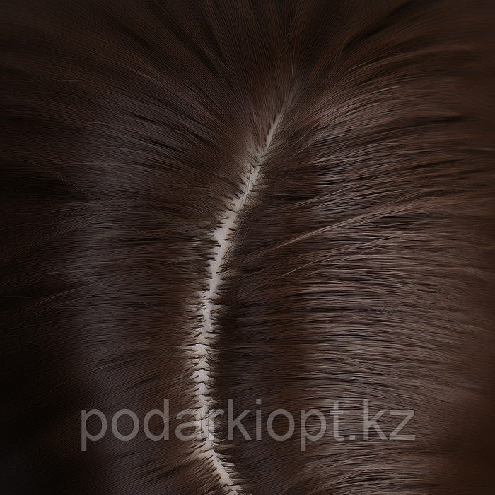 Жасанды парик, имитациялық былғары, 60 см, 270 гр, түсі ашық қоңыр(#SHT8) - фото 6 - id-p116268306