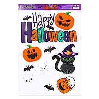 Интерьерные наклейки «Happy Halloween», котики