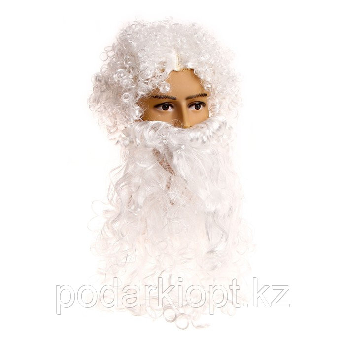 Карнавальный набор «Посейдон», парик, борода, трезубец - фото 2 - id-p116268983