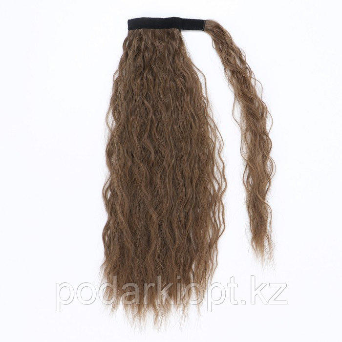 Хвост накладной, волнистый волос, на резинке, 60 см, 100 гр, цвет русый(#SHT8A) - фото 7 - id-p116268479