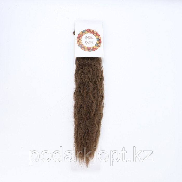 Хвост накладной, волнистый волос, на резинке, 60 см, 100 гр, цвет русый(#SHT8A) - фото 9 - id-p116268479