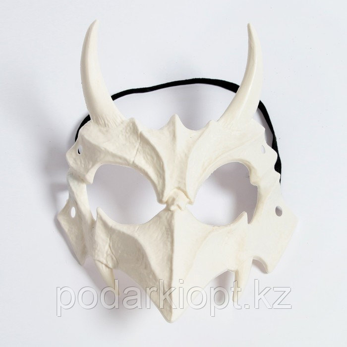 Карнавальная маска «Череп с рогами» - фото 1 - id-p116270691