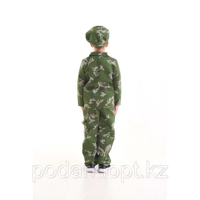 Карнавальный костюм «Пограничник», берет, куртка, штаны, 3-5 лет, рост 104-116 см - фото 3 - id-p116271658