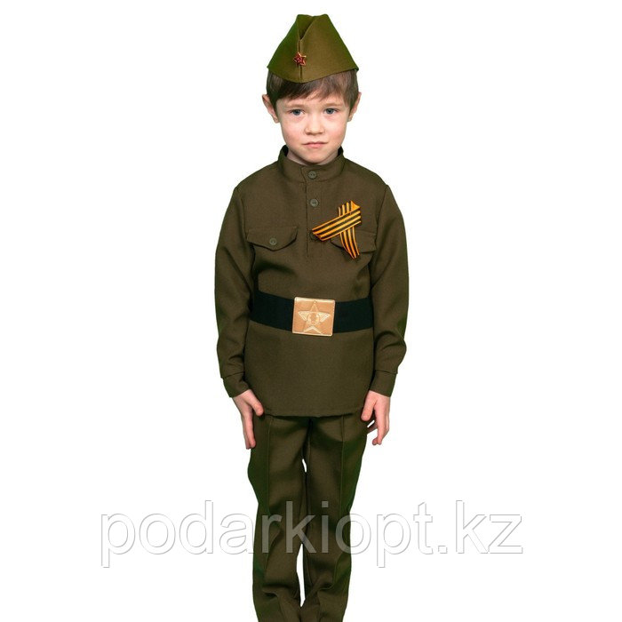 Карнавальный костюм «Солдатик в брюках», рост 110 116 см - фото 1 - id-p116272244