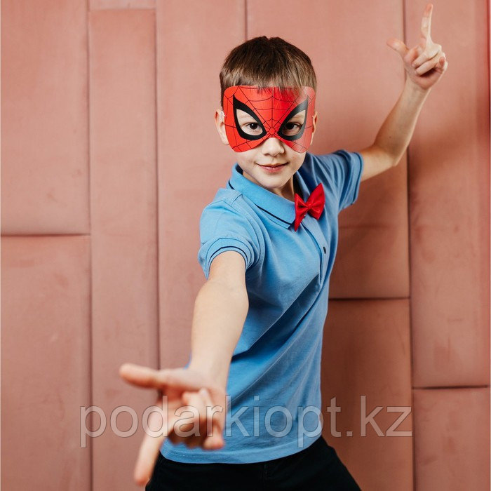 Набор карнавальный маска и бабочка, Человек-паук - фото 7 - id-p116270920
