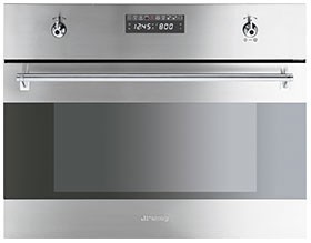Встраиваемая духовка с функцией микроволновки Smeg S45MCX2