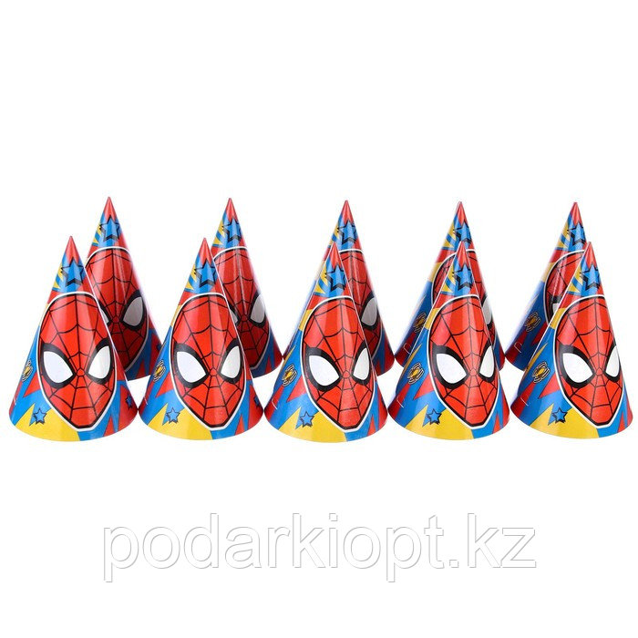 Колпак бумажный "Спайдермен", Человек-паук - фото 3 - id-p116271787