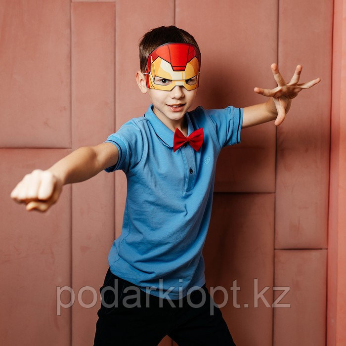 Набор карнавальный маска и бабочка "Железный человек", Мстители - фото 7 - id-p116271062