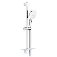 Душевой гарнитур 600, с полочкой, 2 вида струи, хром Grohe Tempesta Cube 110 26907003