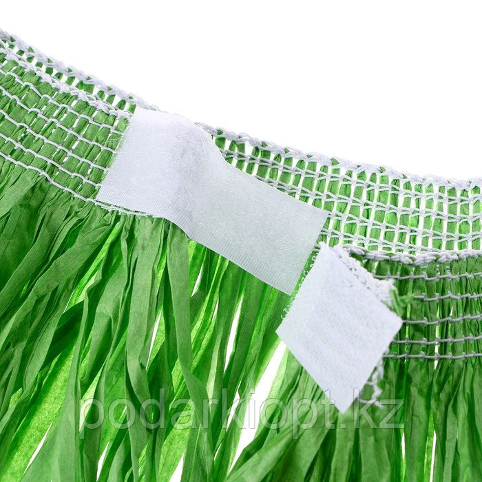 Гавайская юбка, 40 см, цвет зелёный - фото 3 - id-p116275860