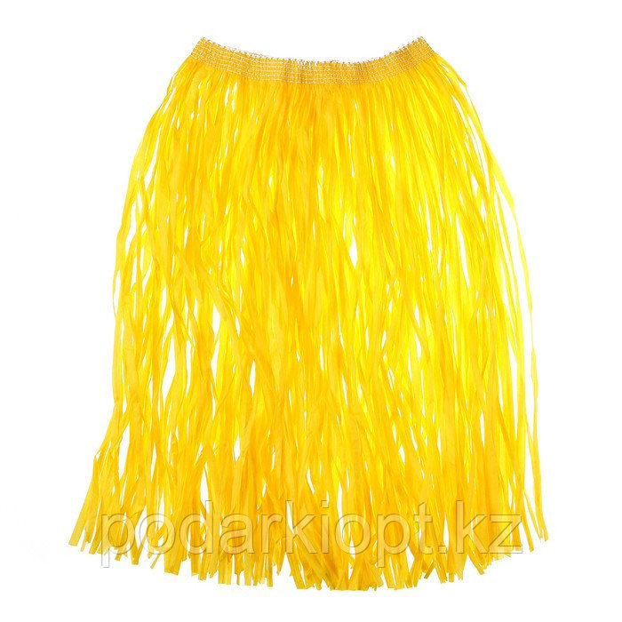 Гавайская юбка, 60 см, цвет жёлтый - фото 2 - id-p116275861