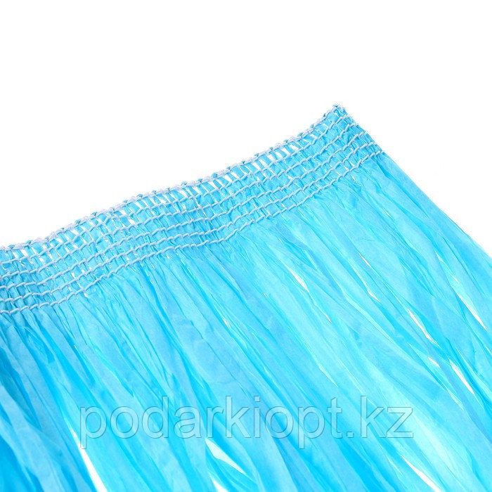 Гавайская юбка, 40 см, цвет голубой - фото 3 - id-p116275872