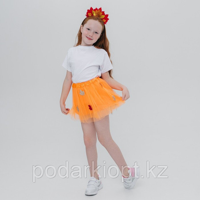 Карнавальный набор «Осенняя принцесса»: юбка и ободок - фото 4 - id-p116277728