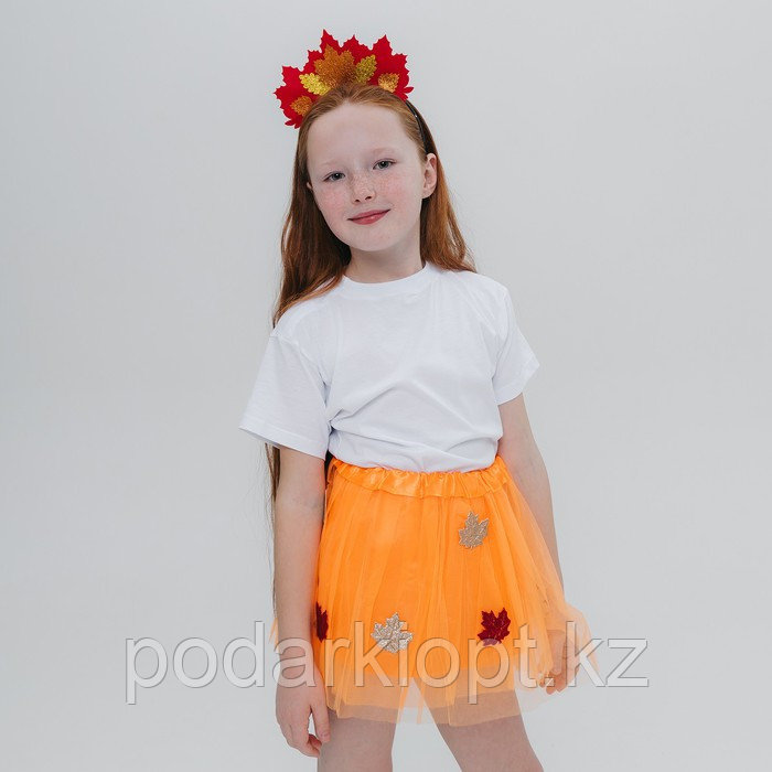 Карнавальный набор «Осенняя принцесса»: юбка и ободок - фото 5 - id-p116277728