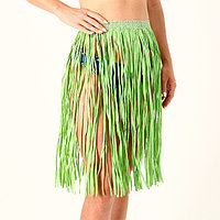 Гавайская юбка, 60 см, цвет зелёный