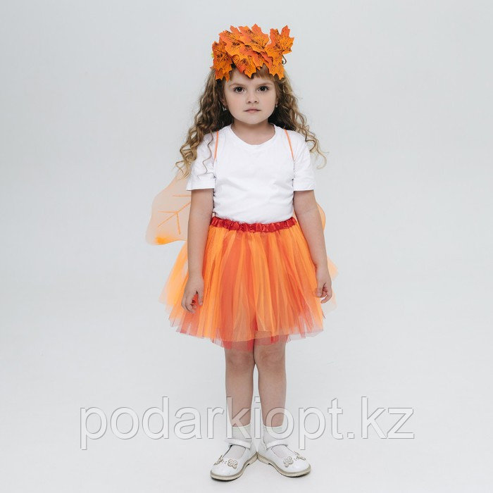Карнавальный набор «Осенняя фея»: юбка, крылья, венок - фото 6 - id-p116277771