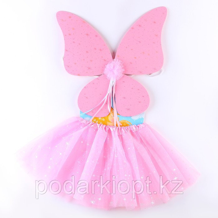 Карнавальный набор «Бабочка», 5-7 лет, розовый: юбка, крылья - фото 8 - id-p116277848