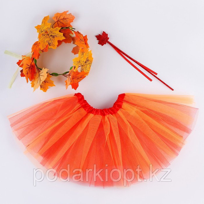 Карнавальный набор «Осенняя муза»: юбка, венок, палочка - фото 7 - id-p116277863