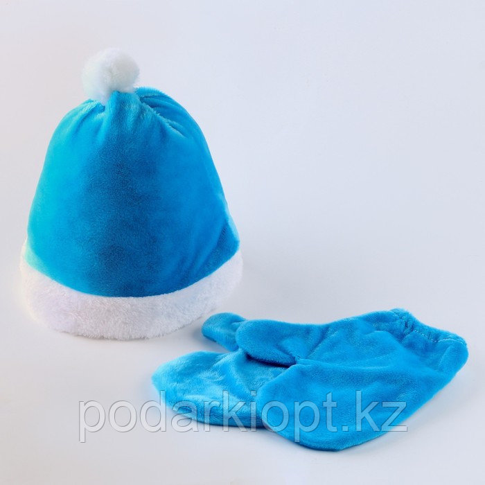 Карнавальный набор «Волшебная снегурочка»: шапка, варежки, р. 56 58 см - фото 6 - id-p116277877