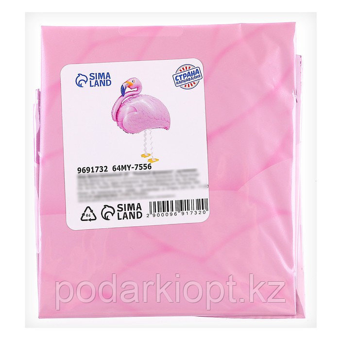 Шар фольгированный 25" «Розовый фламинго», на ножках - фото 3 - id-p116275248