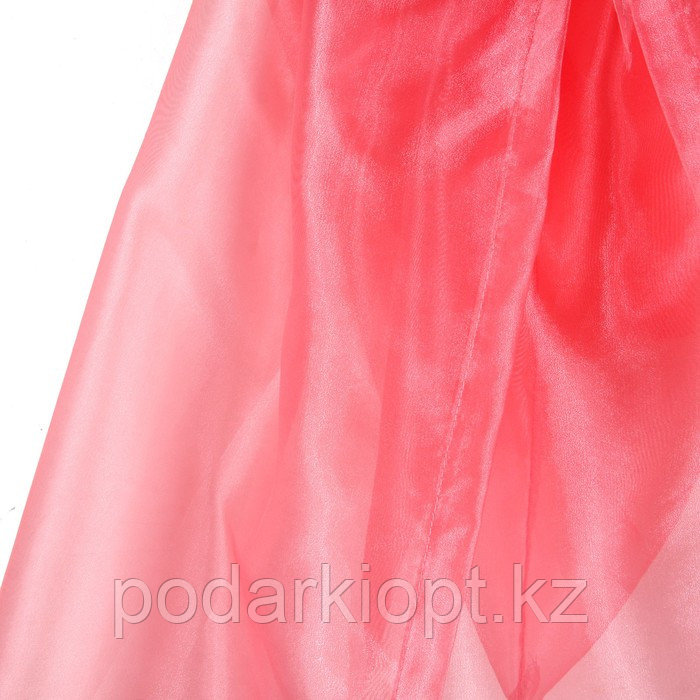 Карнавальный плащ детский, органза розовая, длина 85 см - фото 2 - id-p116273971
