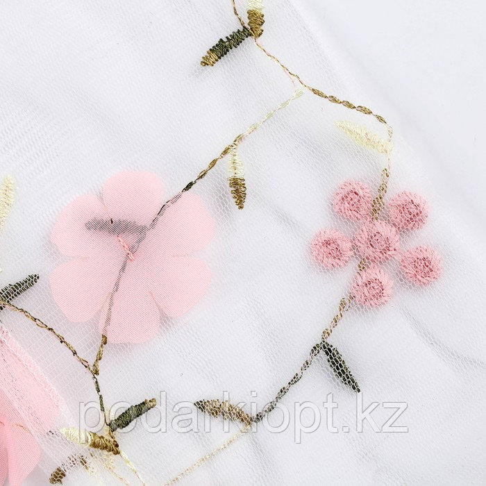 Карнавальный аксессуар- носки, цвет белый, цветы розовые - фото 6 - id-p116278754
