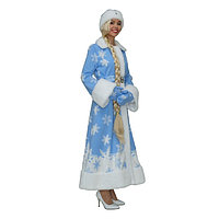 Карнавальный костюм «Снегурочка со звёздами», шубка, шапочка, рукавички, р. 52