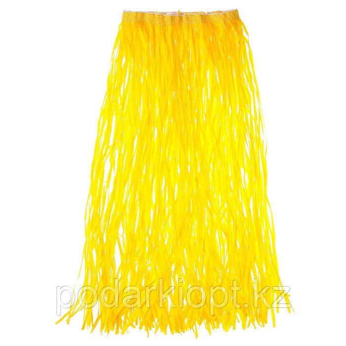 Гавайская юбка, 80 см, цвет желтый - фото 2 - id-p116275486
