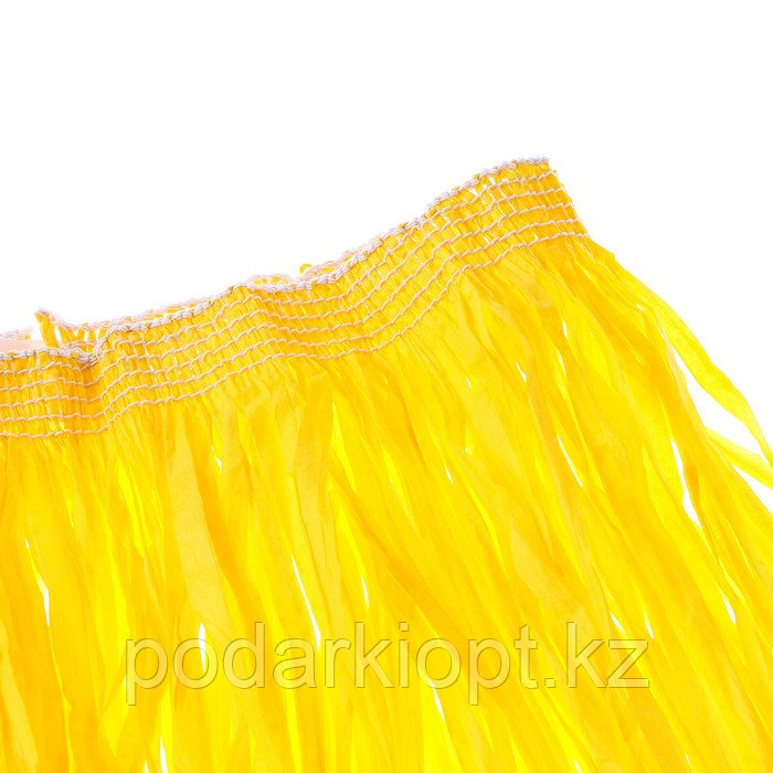 Гавайская юбка, 80 см, цвет желтый - фото 3 - id-p116275486