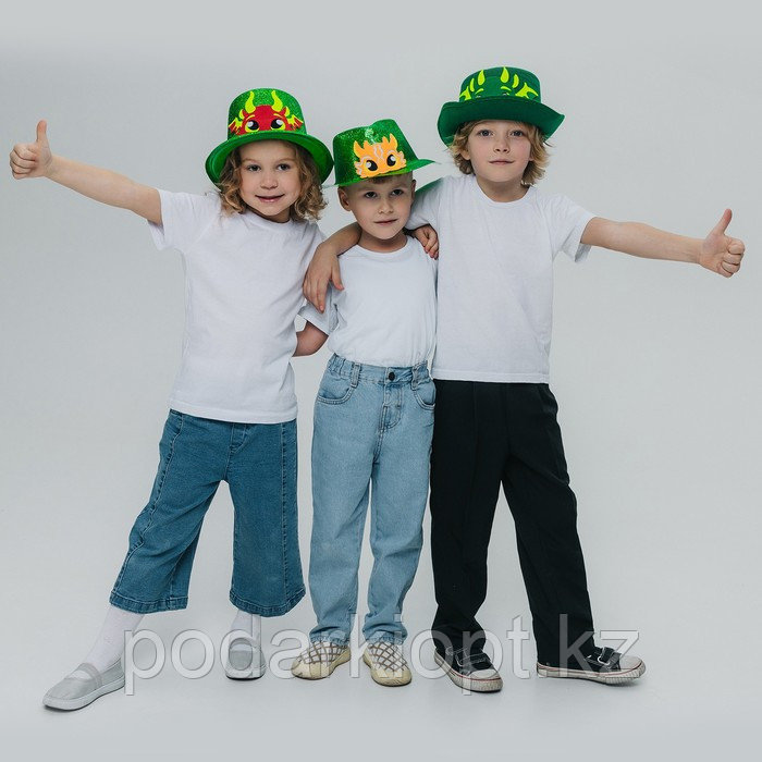 Карнавальная шляпа «Дракон», цвет зелёный - фото 3 - id-p116278194