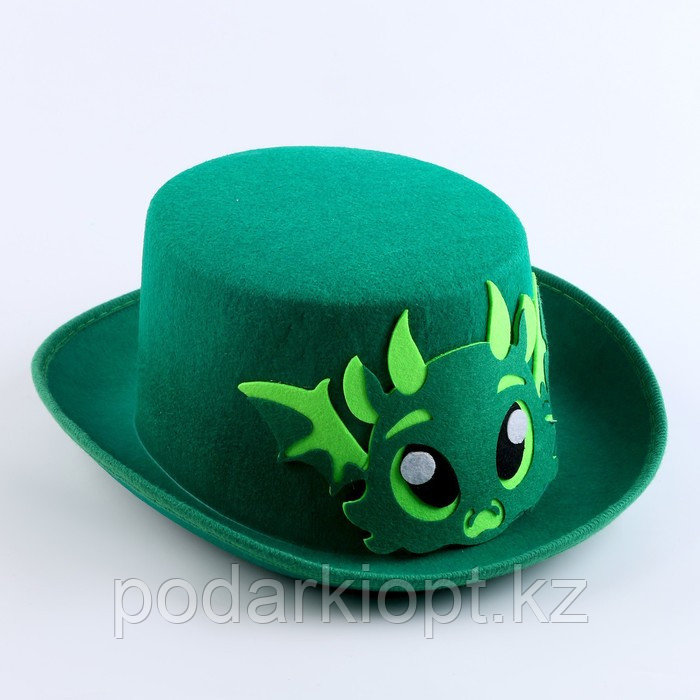 Карнавальная шляпа «Дракон», цвет зелёный - фото 5 - id-p116278194