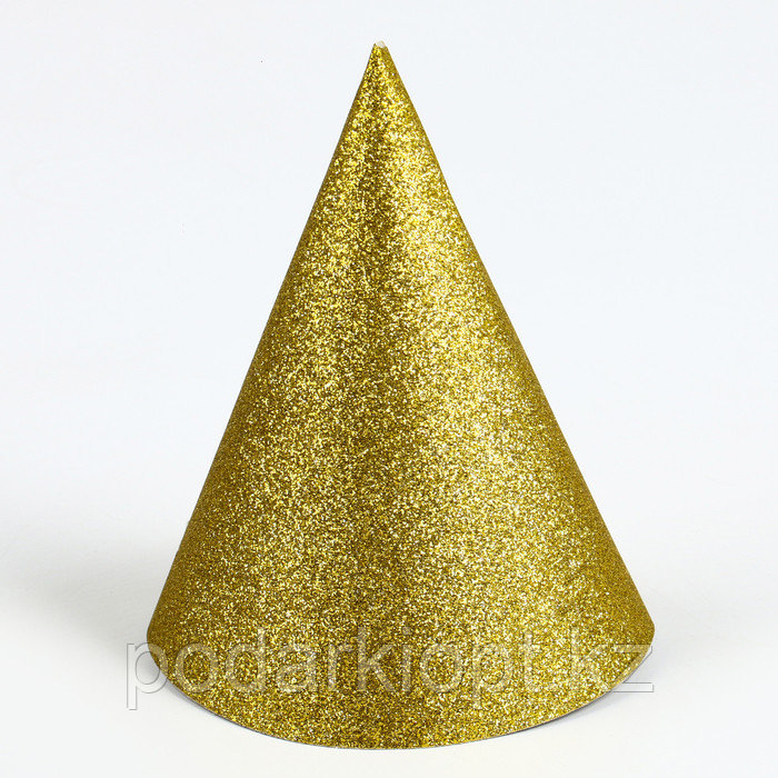 Карнавальный колпак «Блеск», набор 6 шт., цвет золотой - фото 2 - id-p116289417