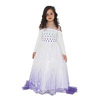 Карнавальный костюм «Эльза 2 пышное, белое платье», р. 32, рост 128 см