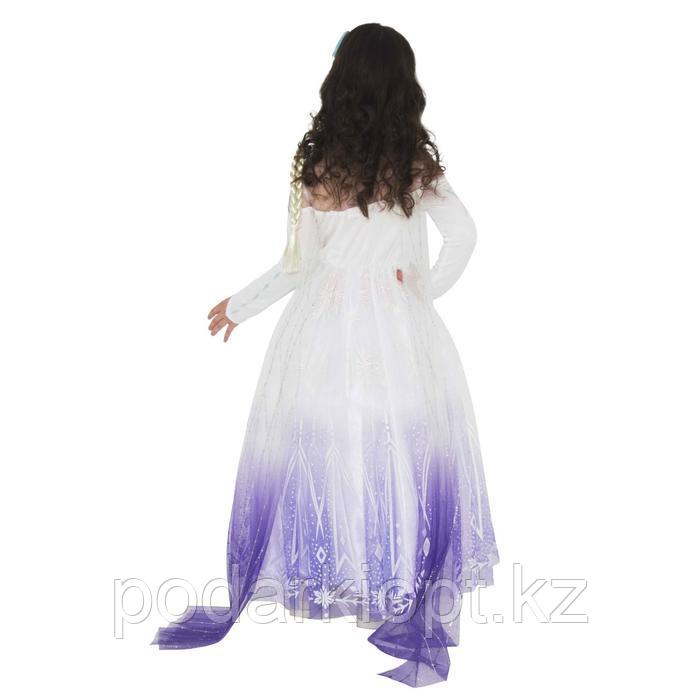 Карнавальный костюм «Эльза 2 пышное, белое платье», р. 32, рост 128 см - фото 3 - id-p116277412