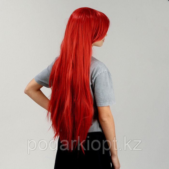 Карнавальный парик «Аниме» цвет красный, длинный - фото 4 - id-p116279888