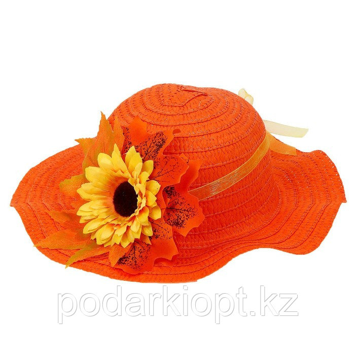 Карнавальная шляпа «Осенний букет», оранжевая, р. 52 54 см - фото 7 - id-p116277494